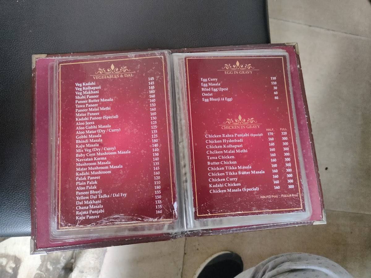 Delhi Restaurant menu