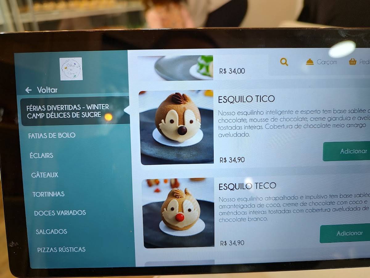 Délices de Sucre cardápio