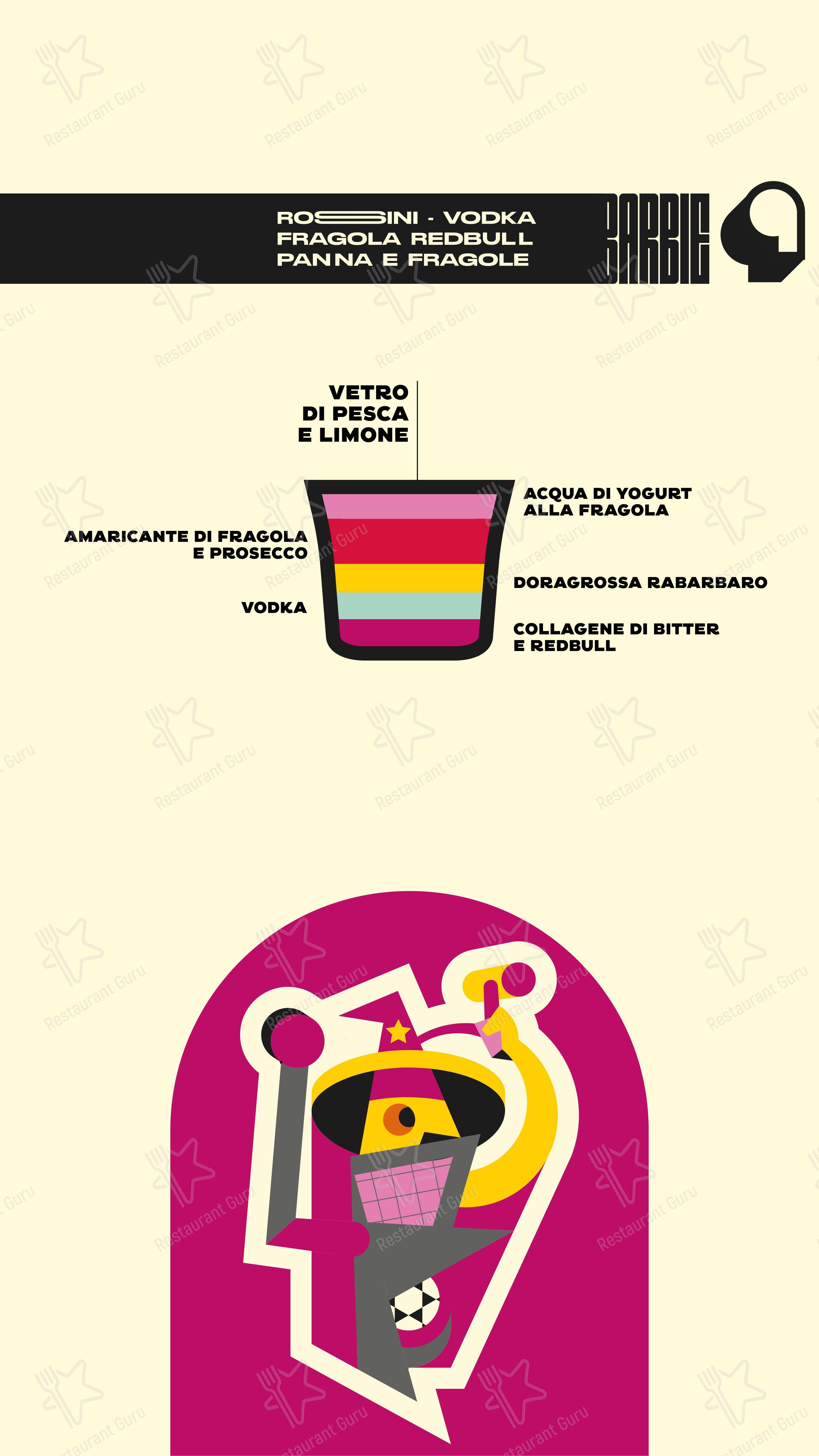Depero Club in Rieti - Menu bar