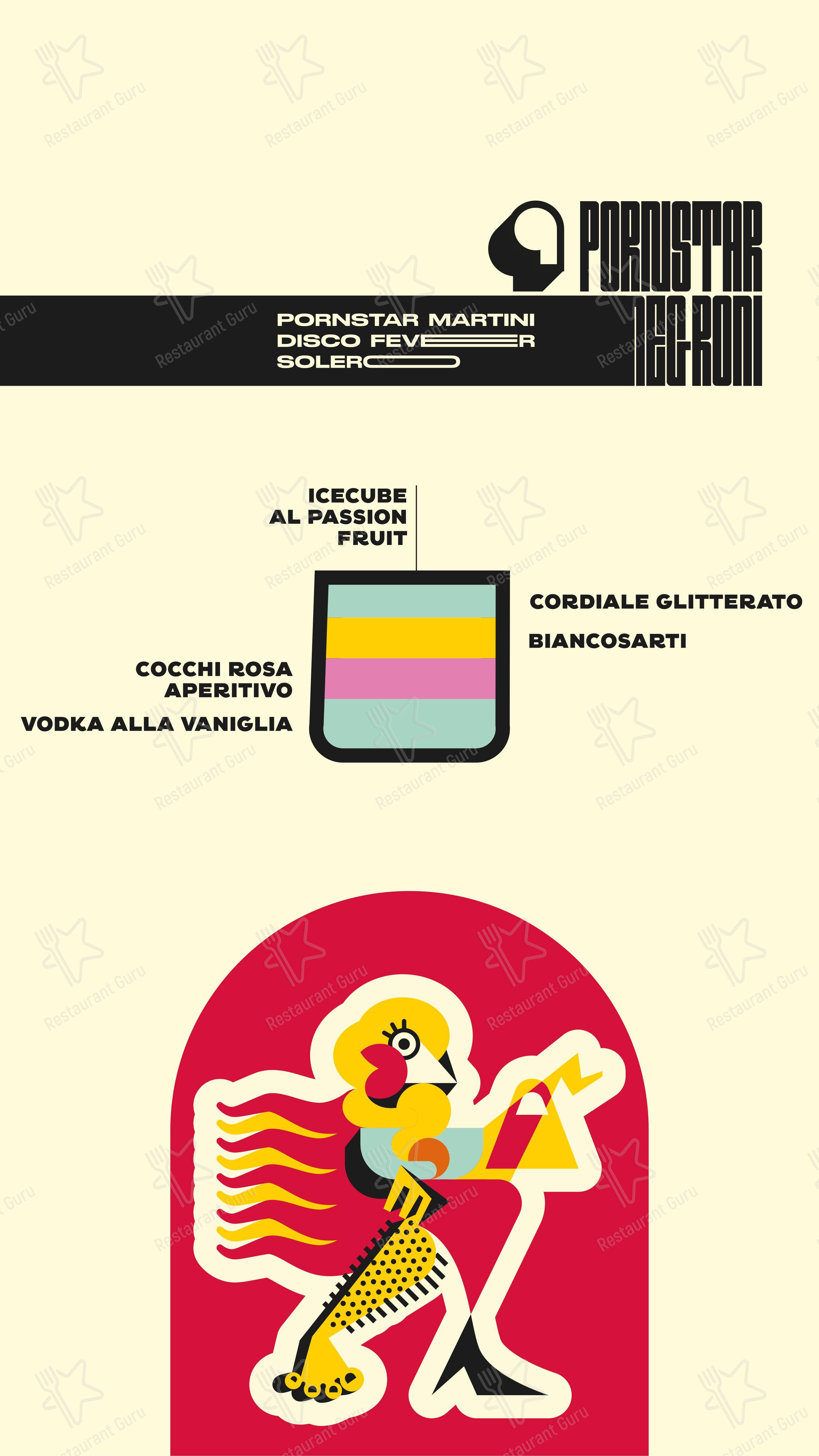 Depero Club in Rieti - Menu bar