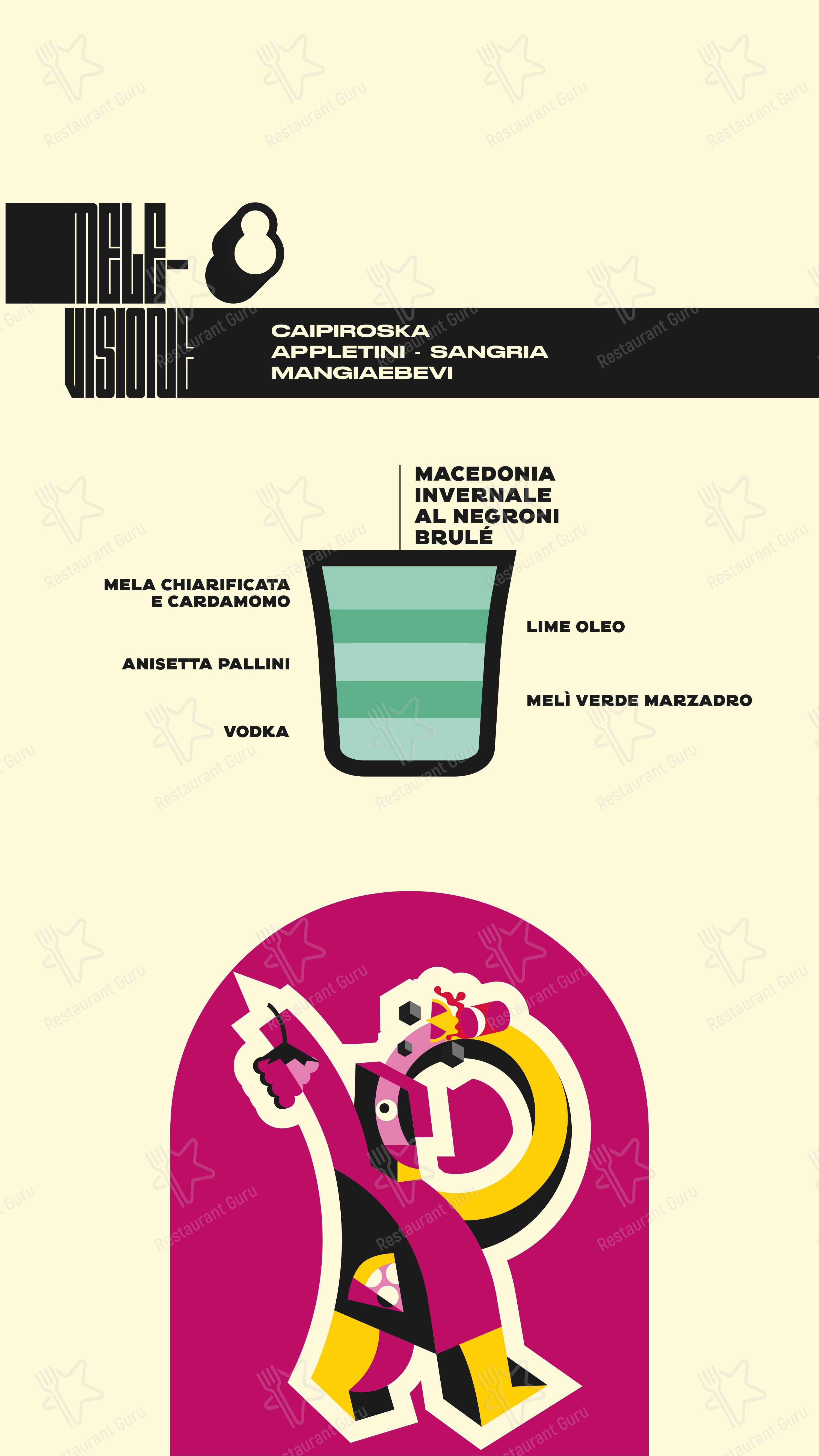 Menu di Depero Club - Menu bar