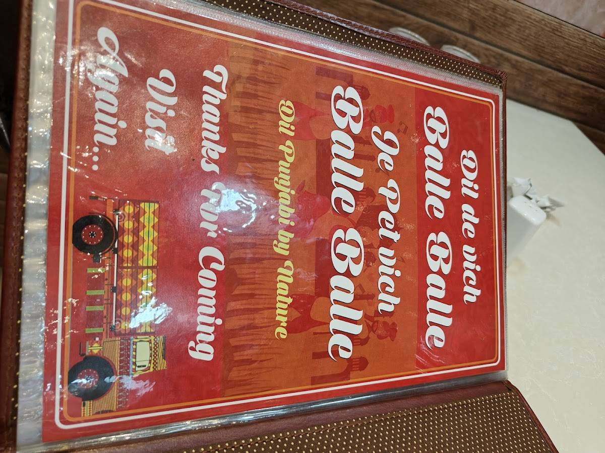 Dil Punjabi Dhaba menu