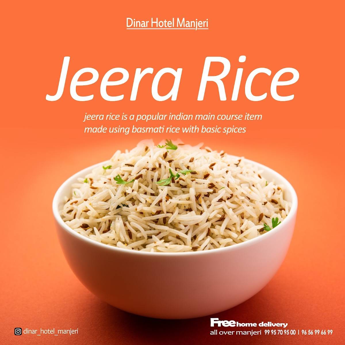 Dinar Hotel Manjeri menu