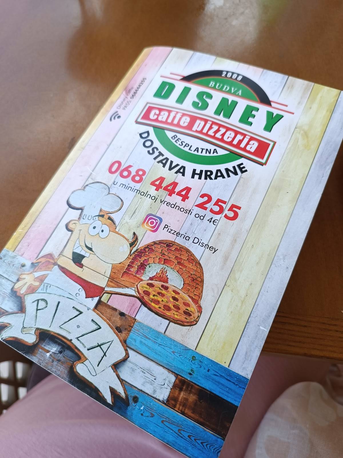 Menu de Disney