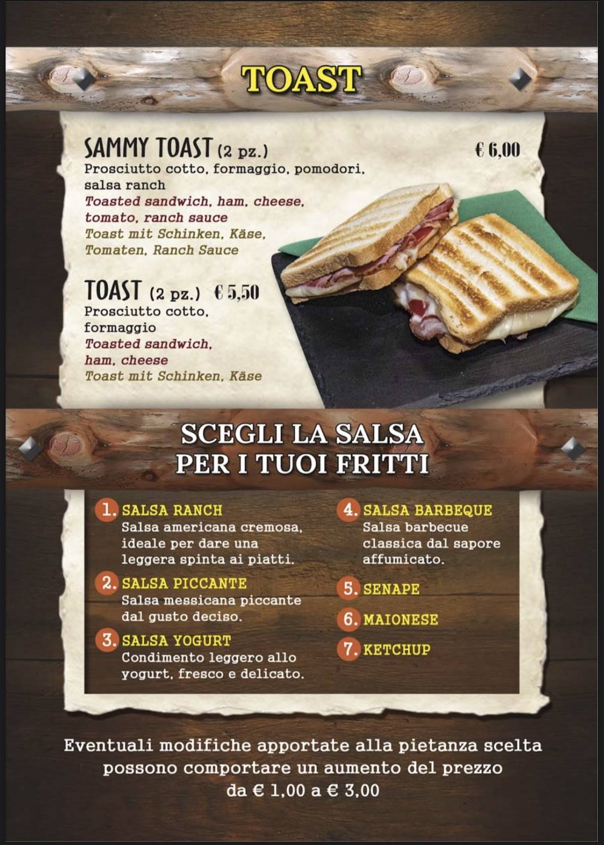Menu di Dixie Pub 