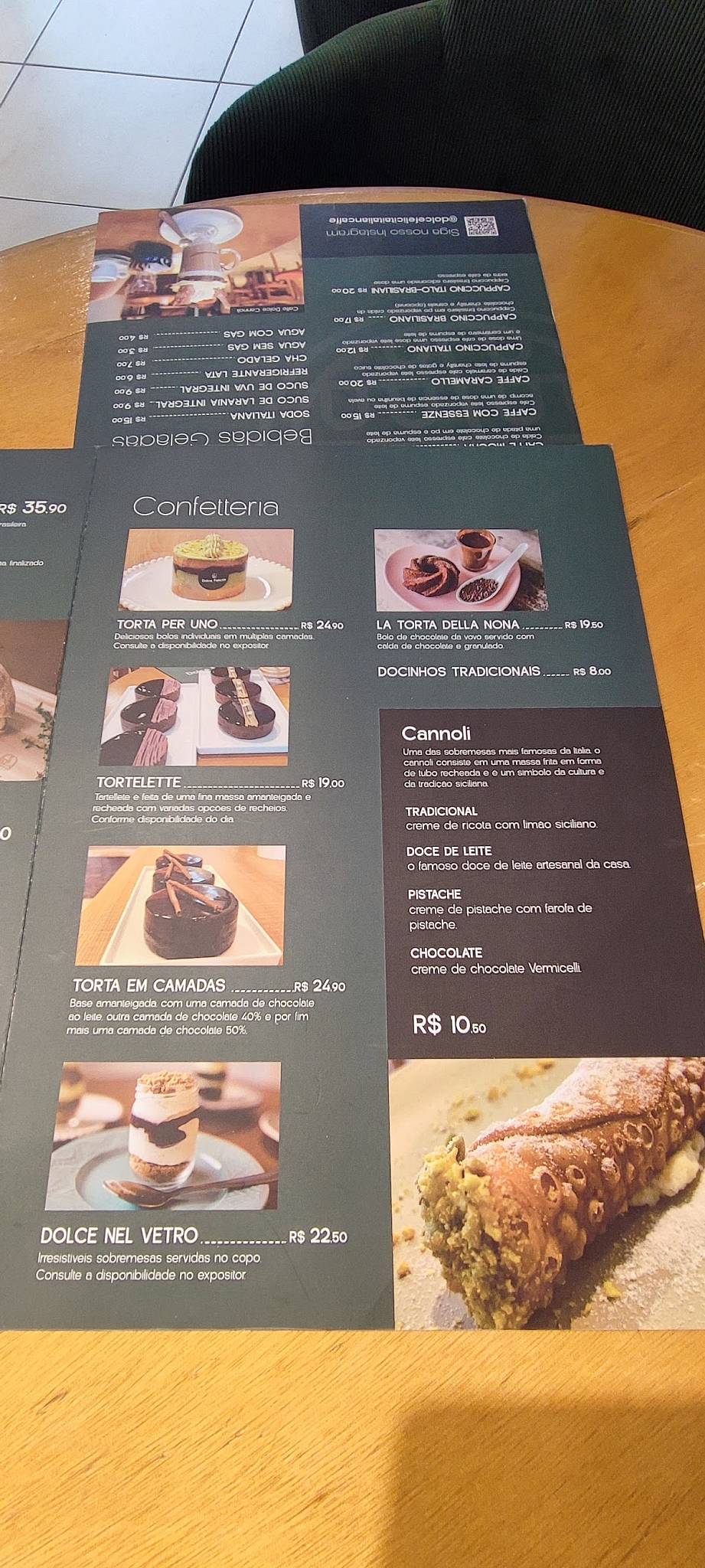 Dolce Felicità Italian Caffè cardápio