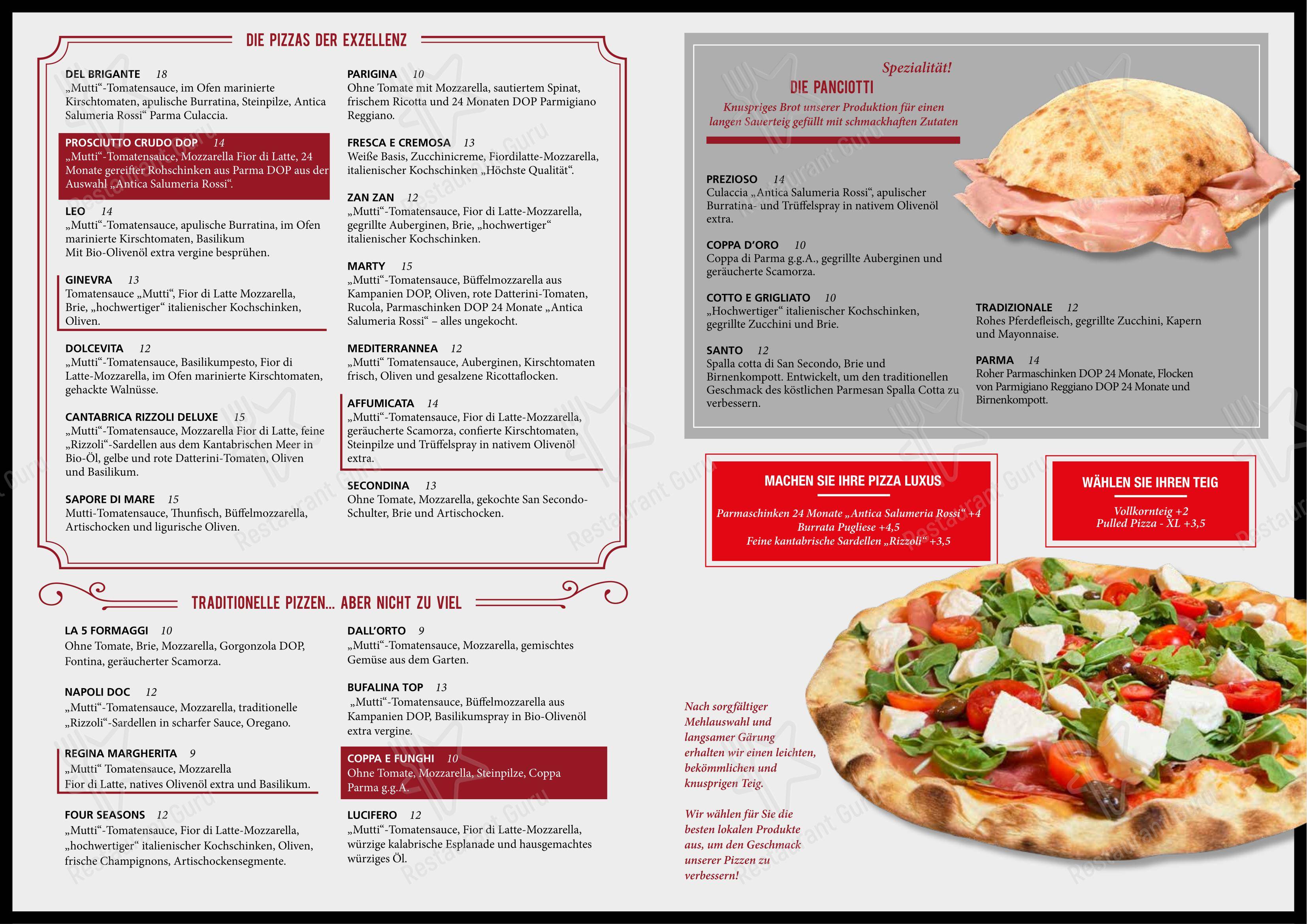 Menu di Dolcevita - Lunch Menu