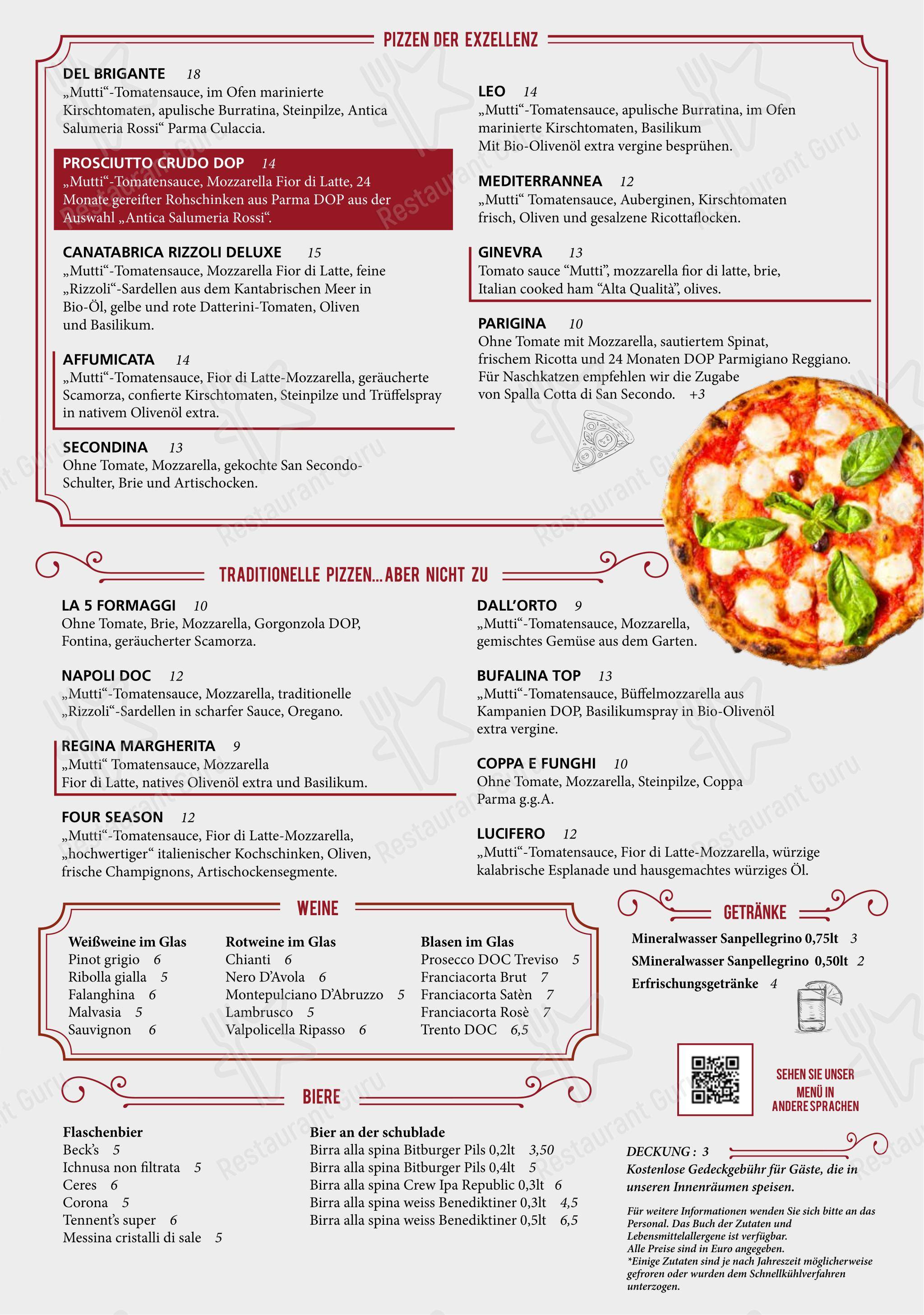 Takeaway Menu per Dolcevita in Parma