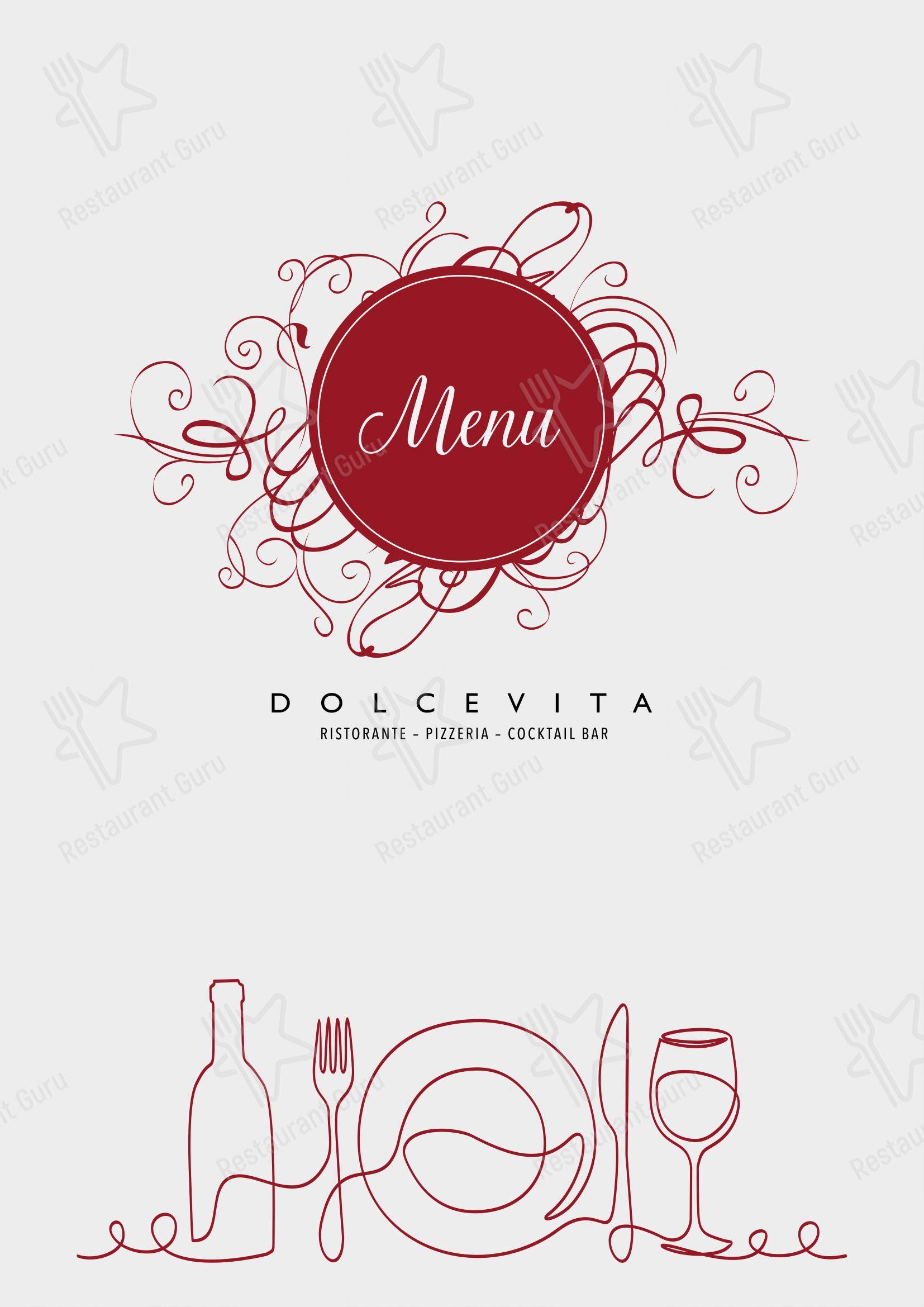 Wine Menu per Dolcevita ristorante