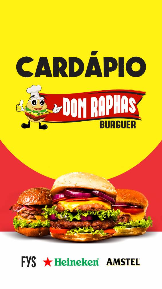 Dom Raphas Burguer cardápio