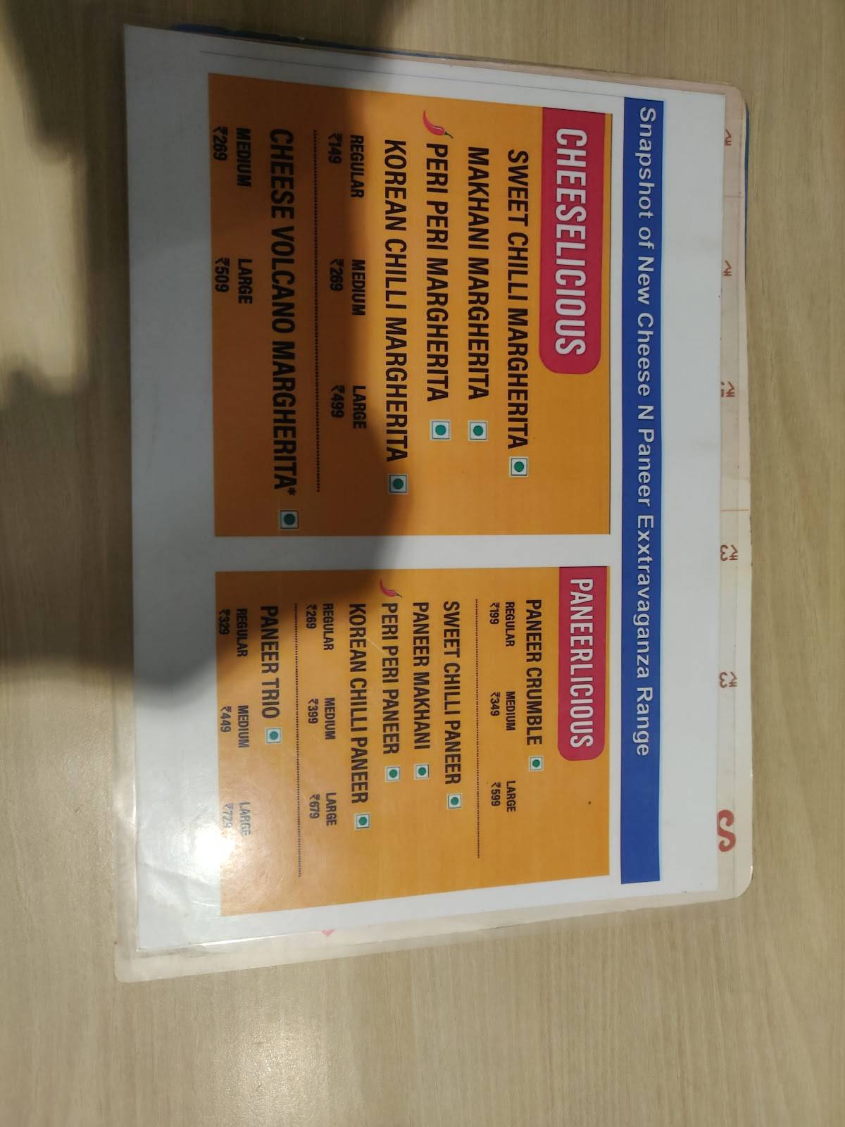 Domino's Pizza Ashiyana, Lucknow menu