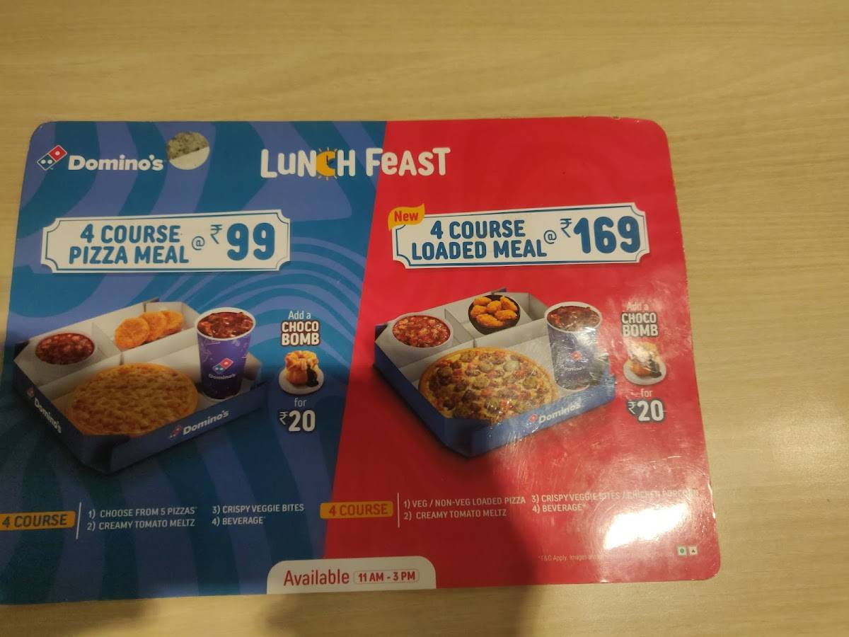 Domino's Pizza Ashiyana, Lucknow menu