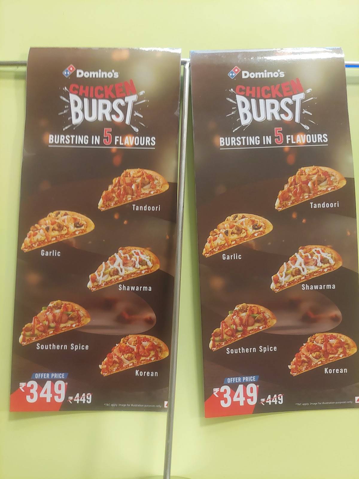 Domino's Pizza Kanjikuzhi, Kottayam menu