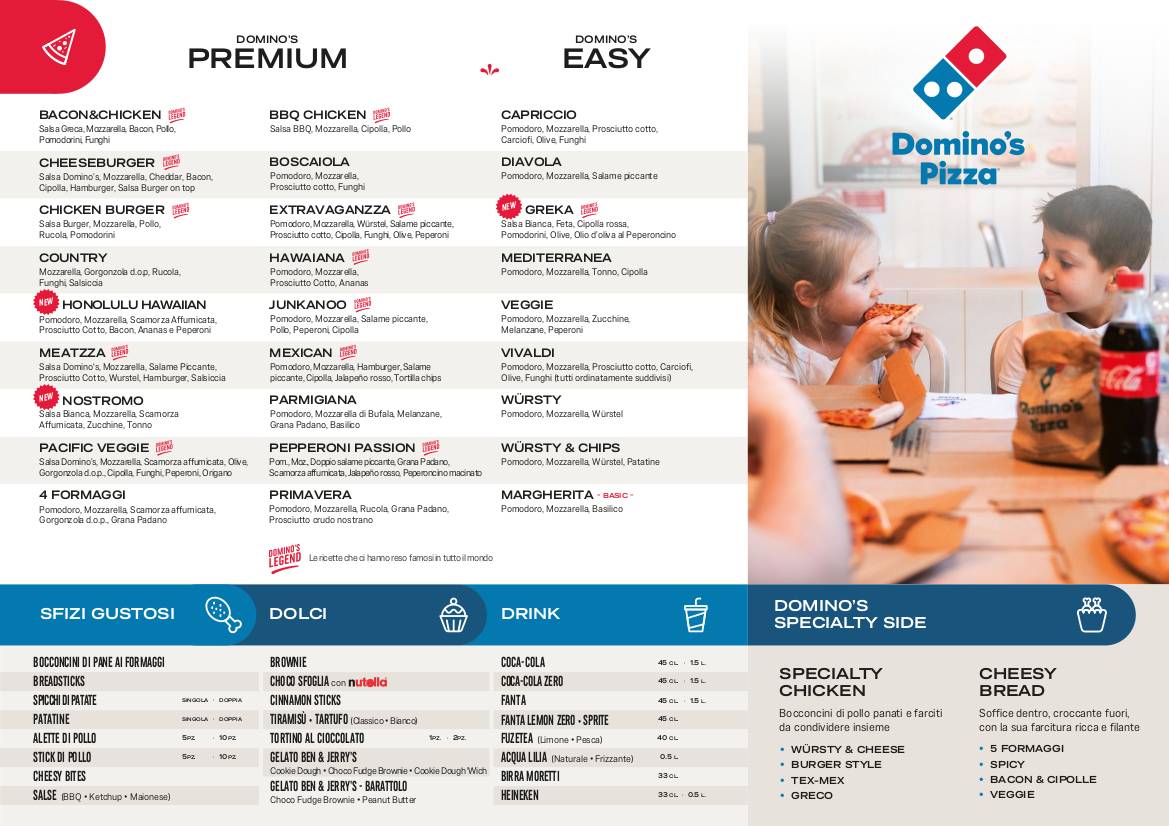 Menu di Domino's Pizza 