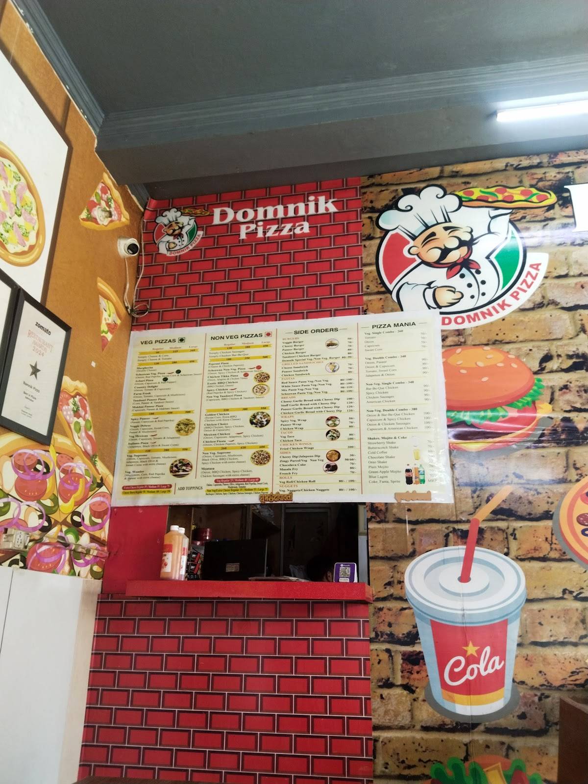 Romnik Pizza menu