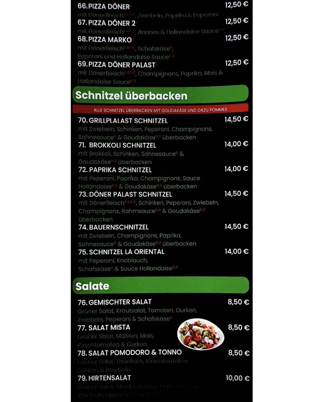 Bilder Von Döner Palast By Halil Speisekarte von Döner Palast by Halil restaurant, Jülich