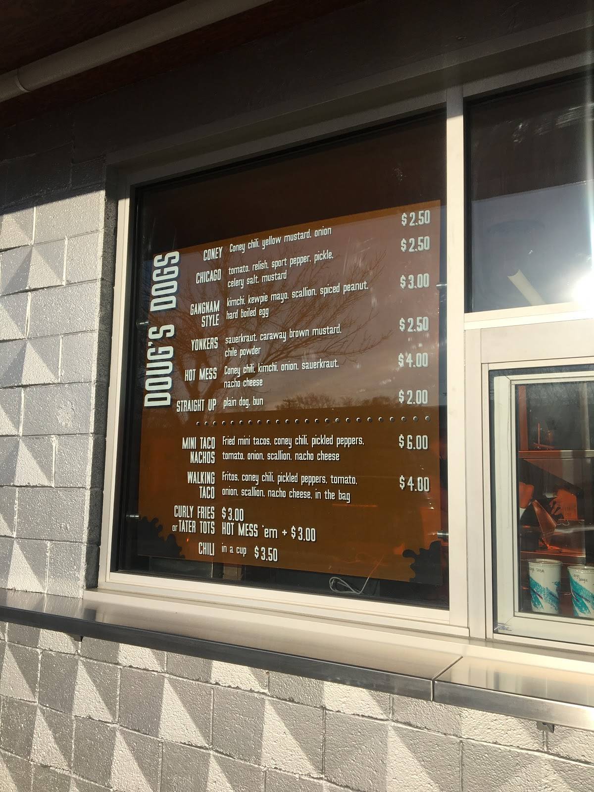 Menu at Doug's Delight restaurant, Hazel Park