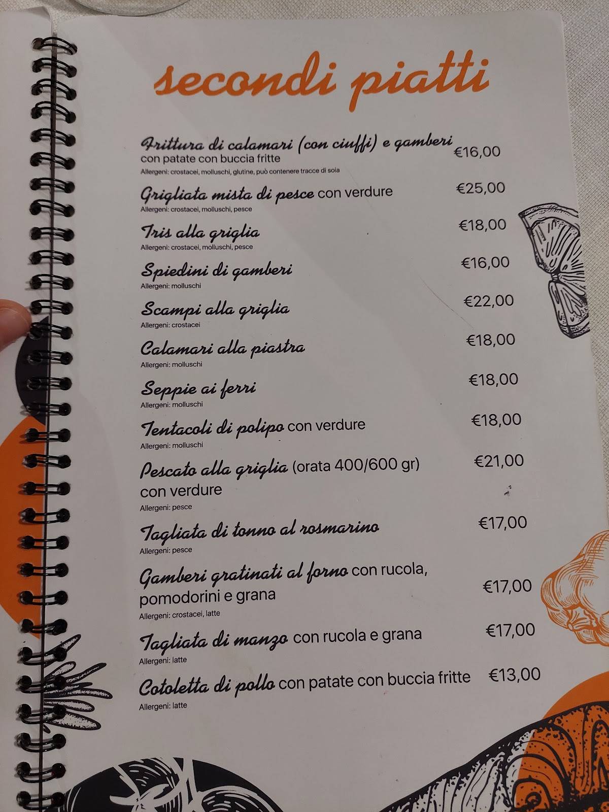 Menu di Due Lune Ristorante 