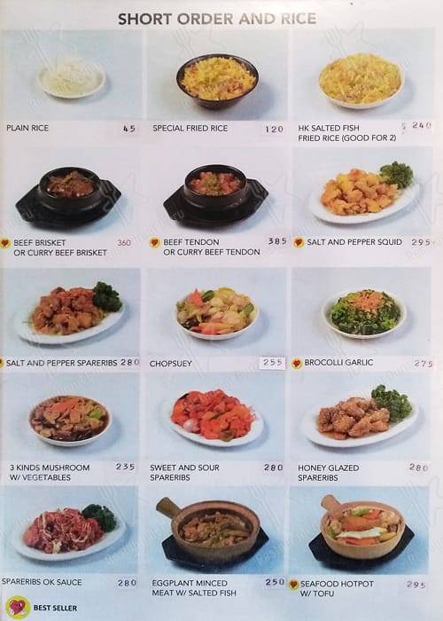 Menu at Eat Fresh Hong Kong Famous Street Food restaurant, San Juan