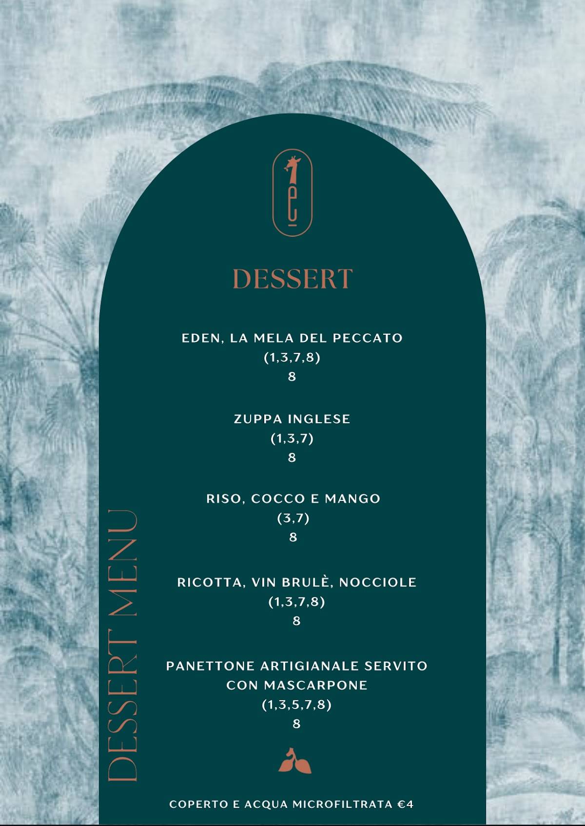 Menu di Eden Ristorante 