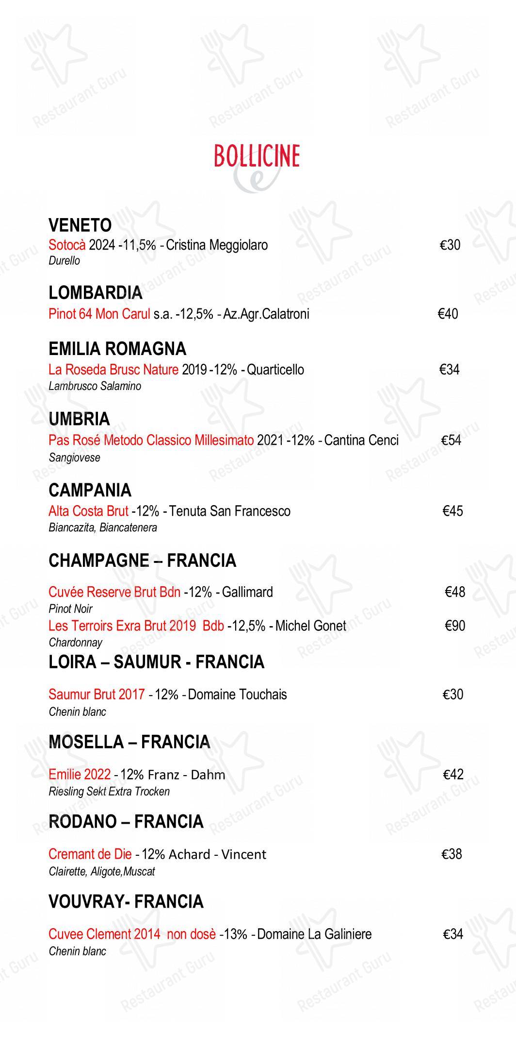 菜单 pour Eggs dans Rome