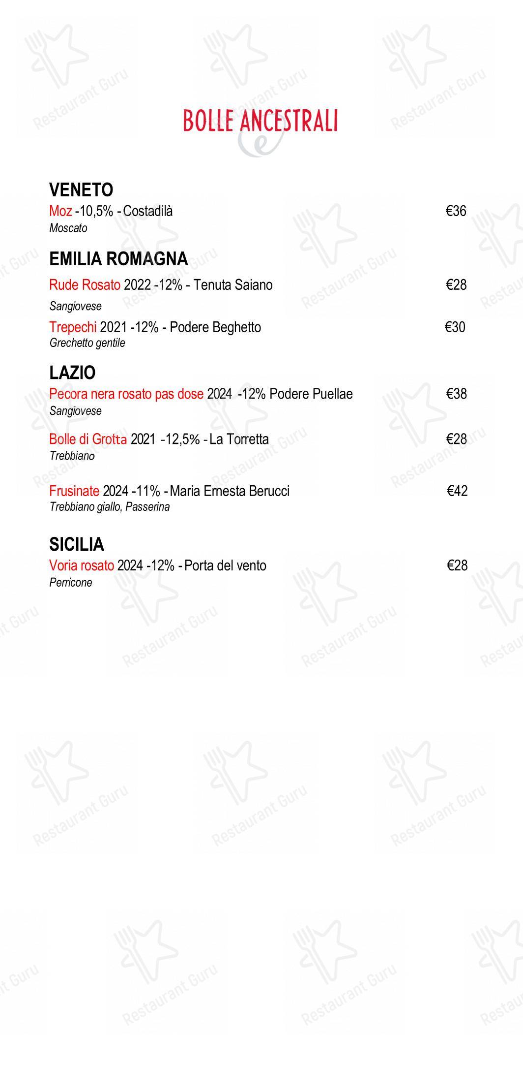 菜单 per Eggs Roma in Roma