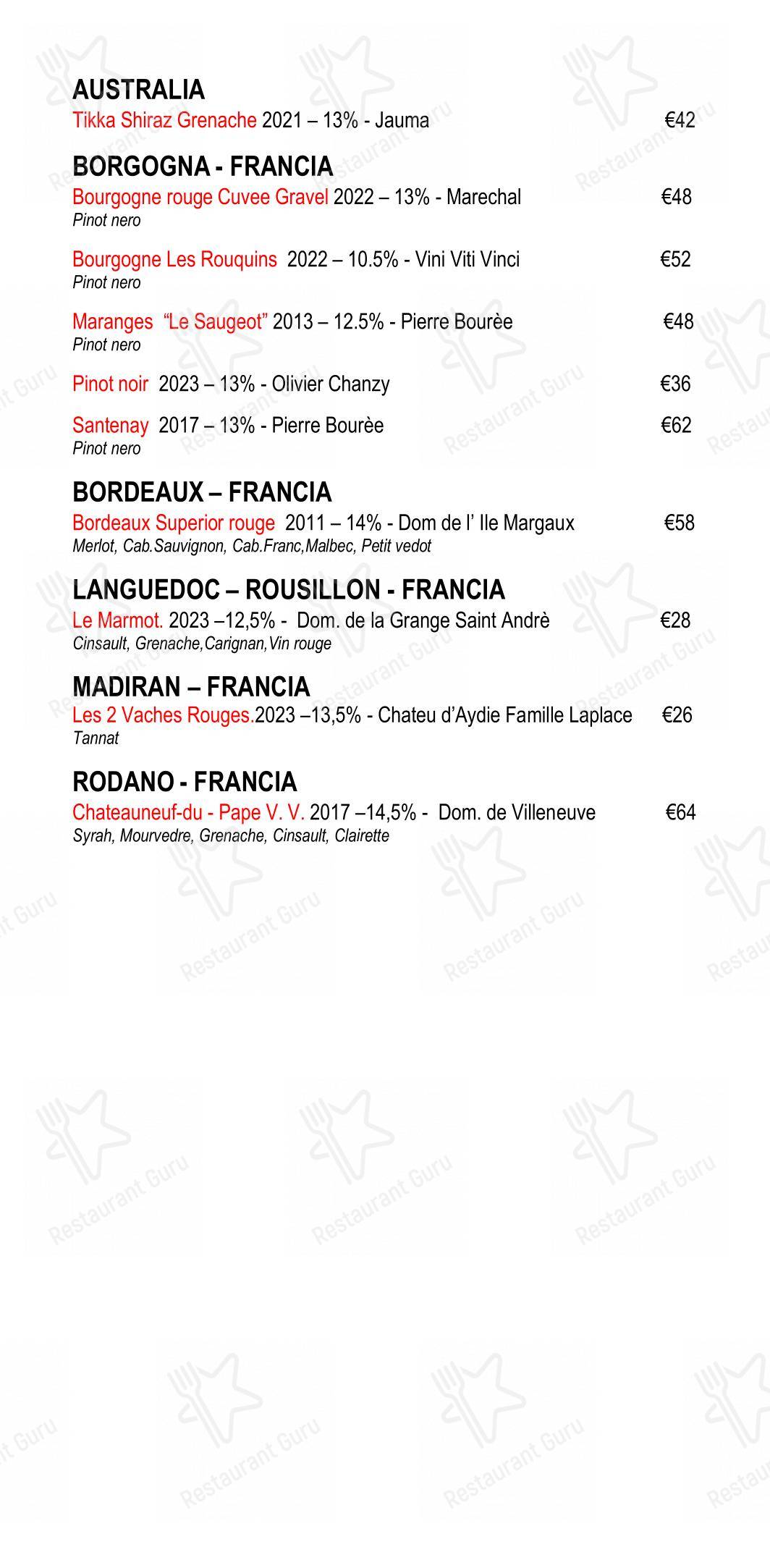 Eggs Roma in Roma - 菜单