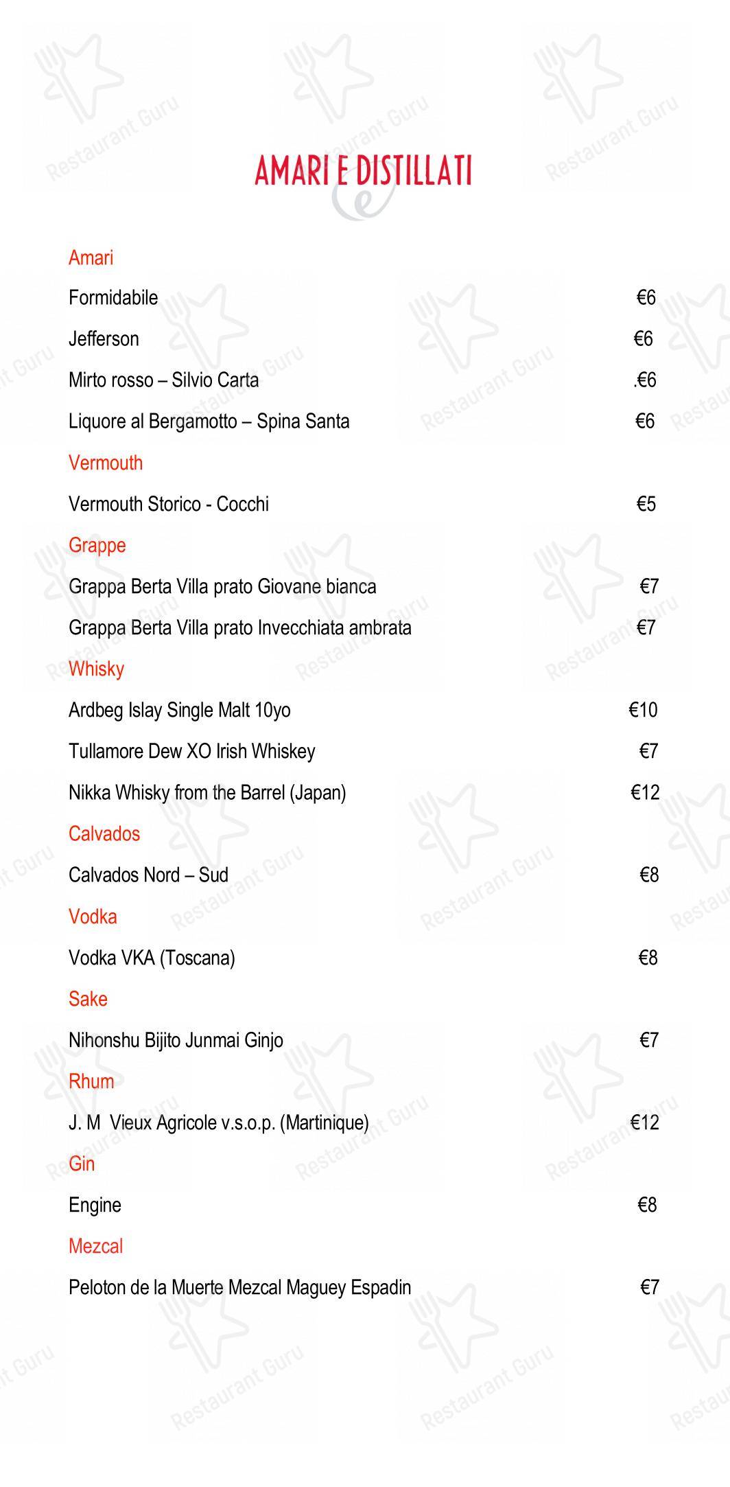 菜单 per Eggs Roma in Roma