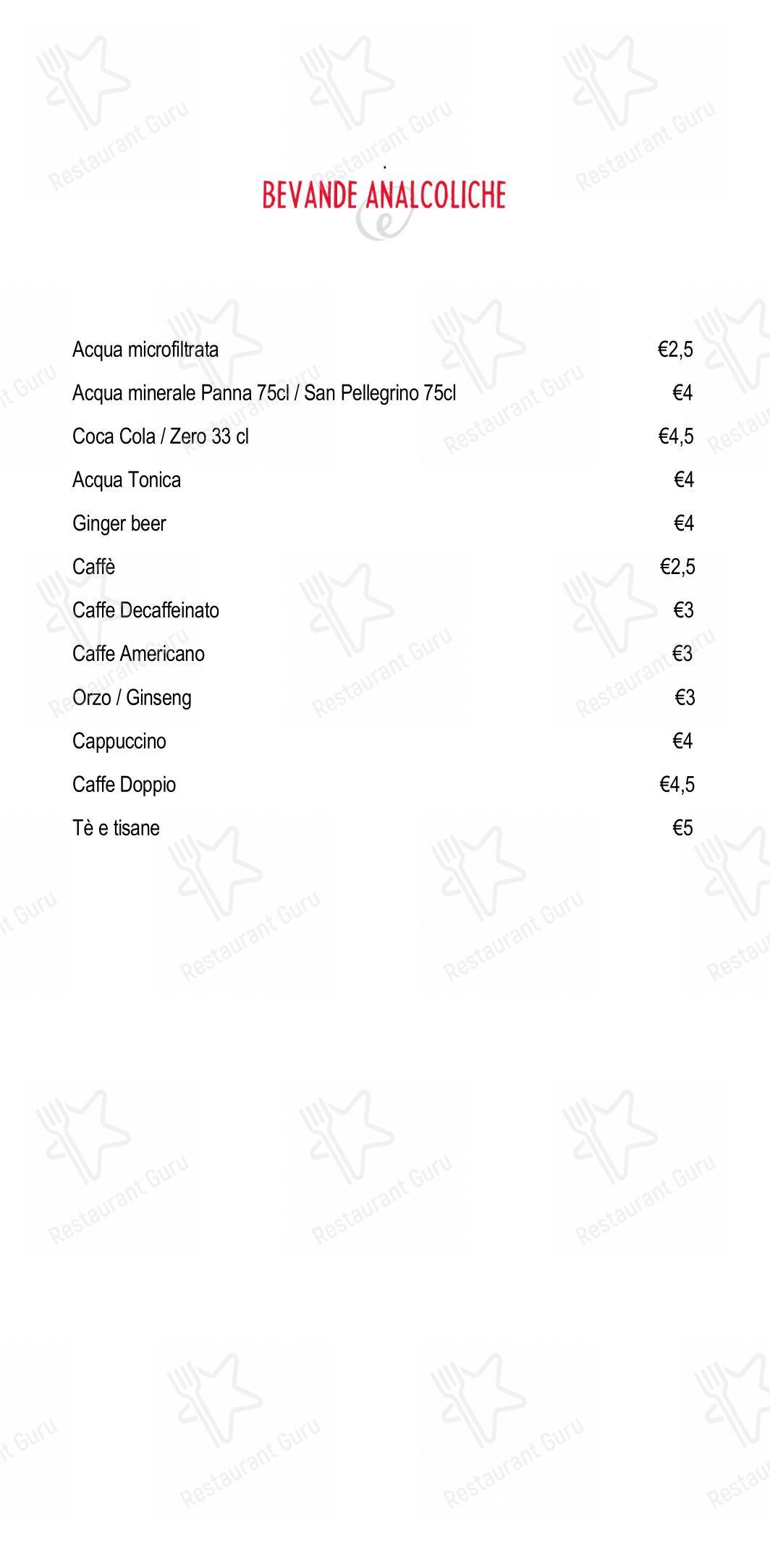 Menu di Eggs Roma - 菜单