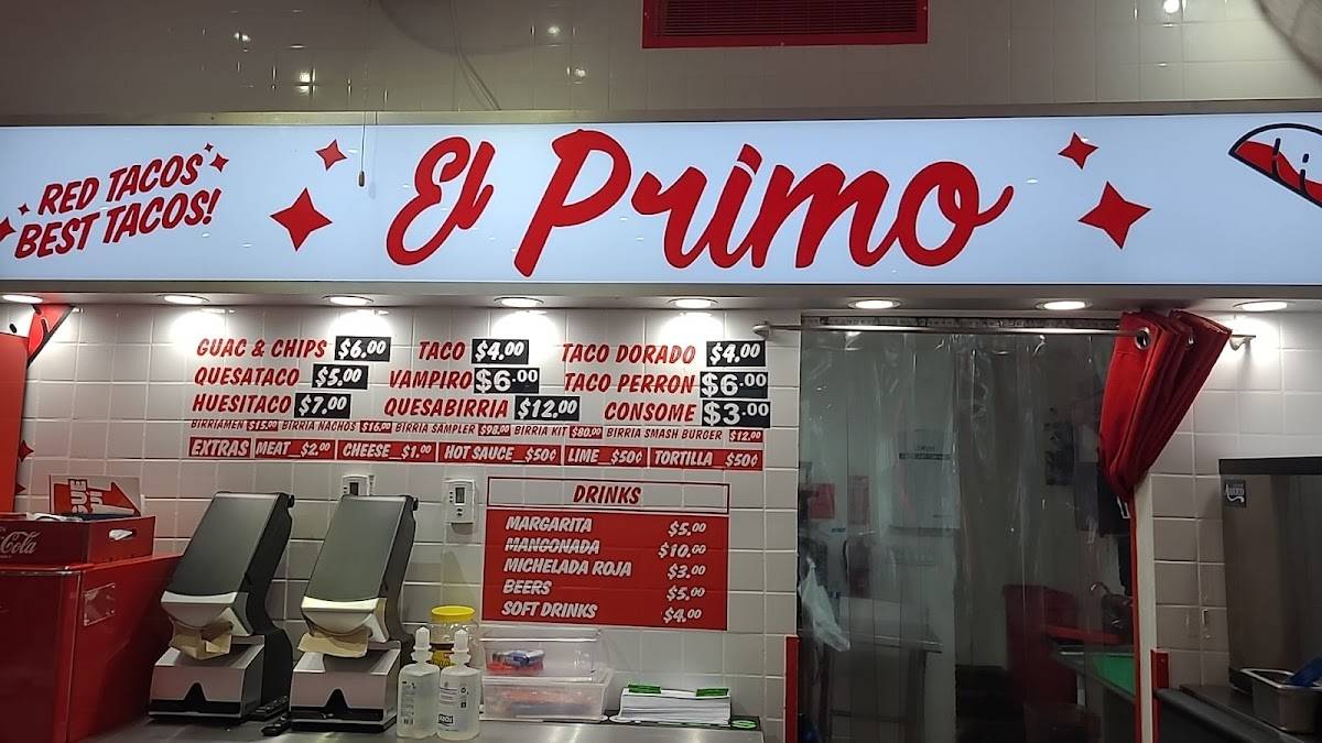 Carta del restaurante El Primo Red Tacos, Miami, 179 E Flagler St