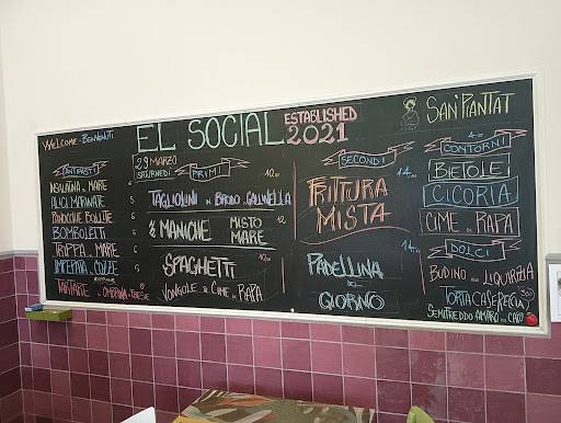 Menu di El Social Trattoria Bar 