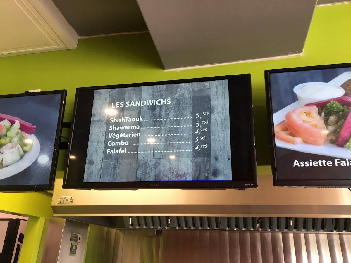 Menu de El-Taouk