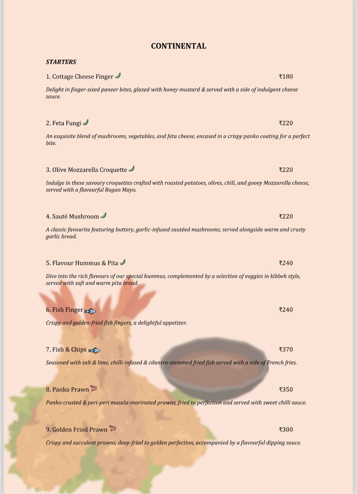 Elgin Roastery menu