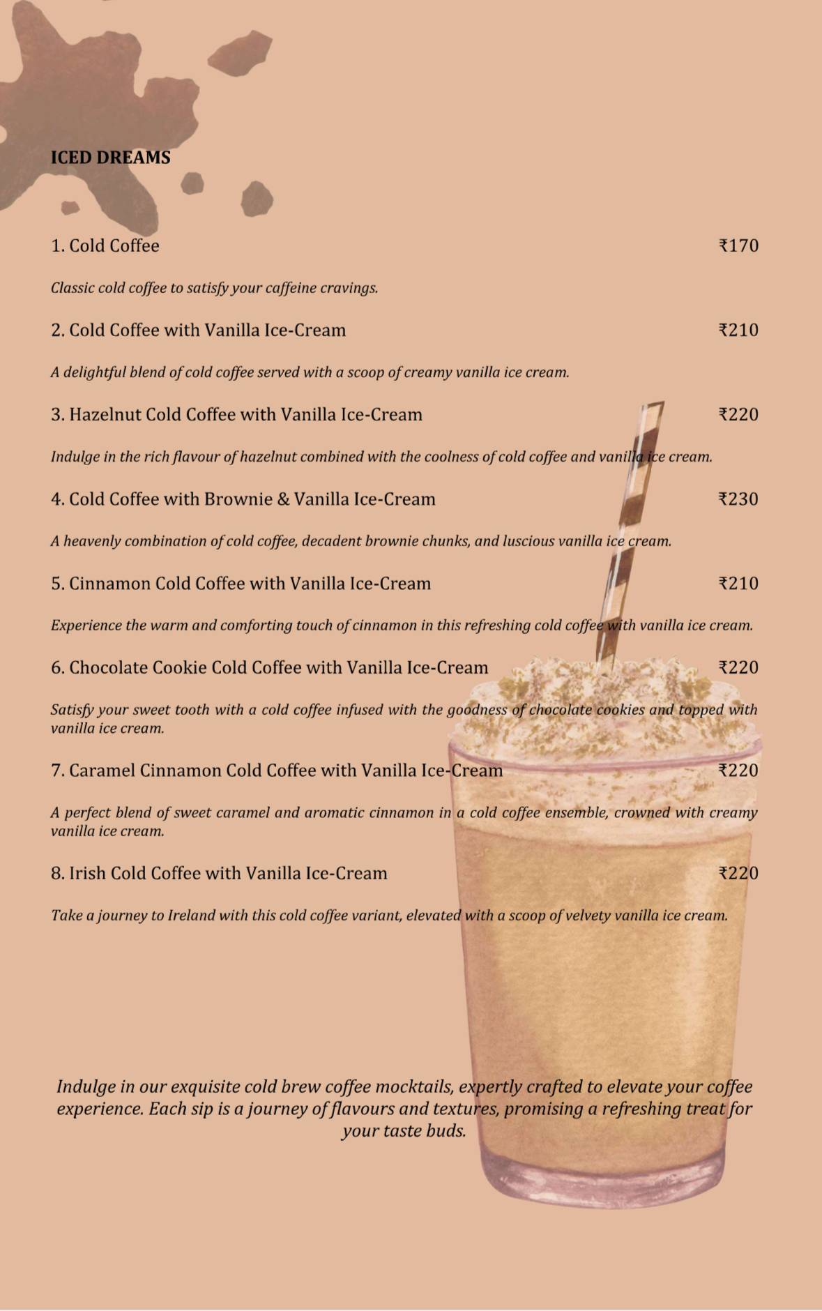 Elgin Roastery menu