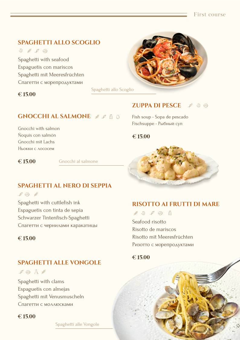 Menu di Enjoy Bistro - Ristorante - Bar 