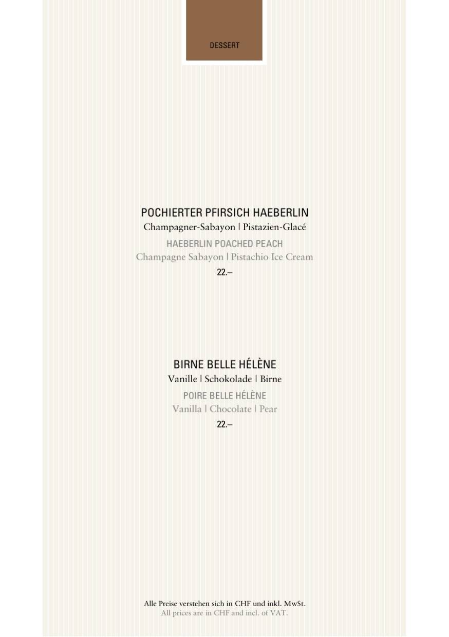 Menu di Brasserie Ritzcoffier 