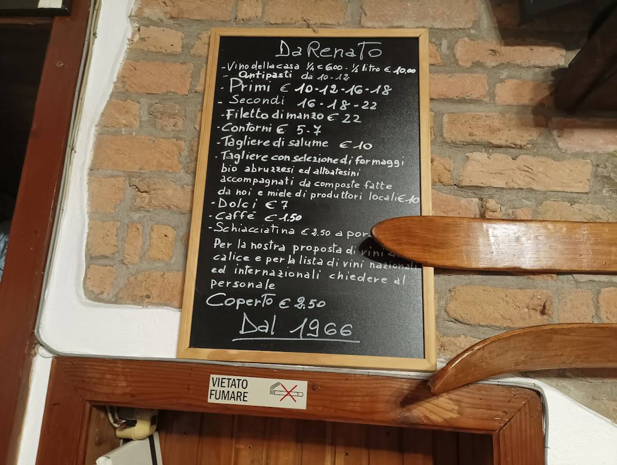 Menu di Enoteca da Renato di Tiziana Morisi 