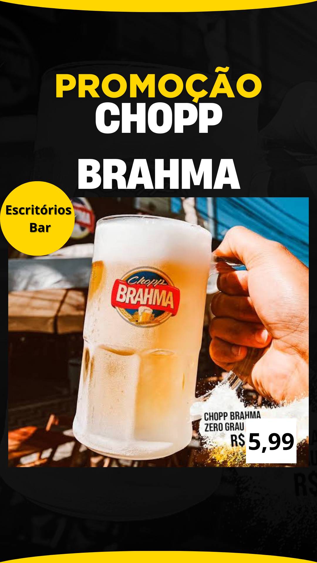 Escritórios Bar cardápio