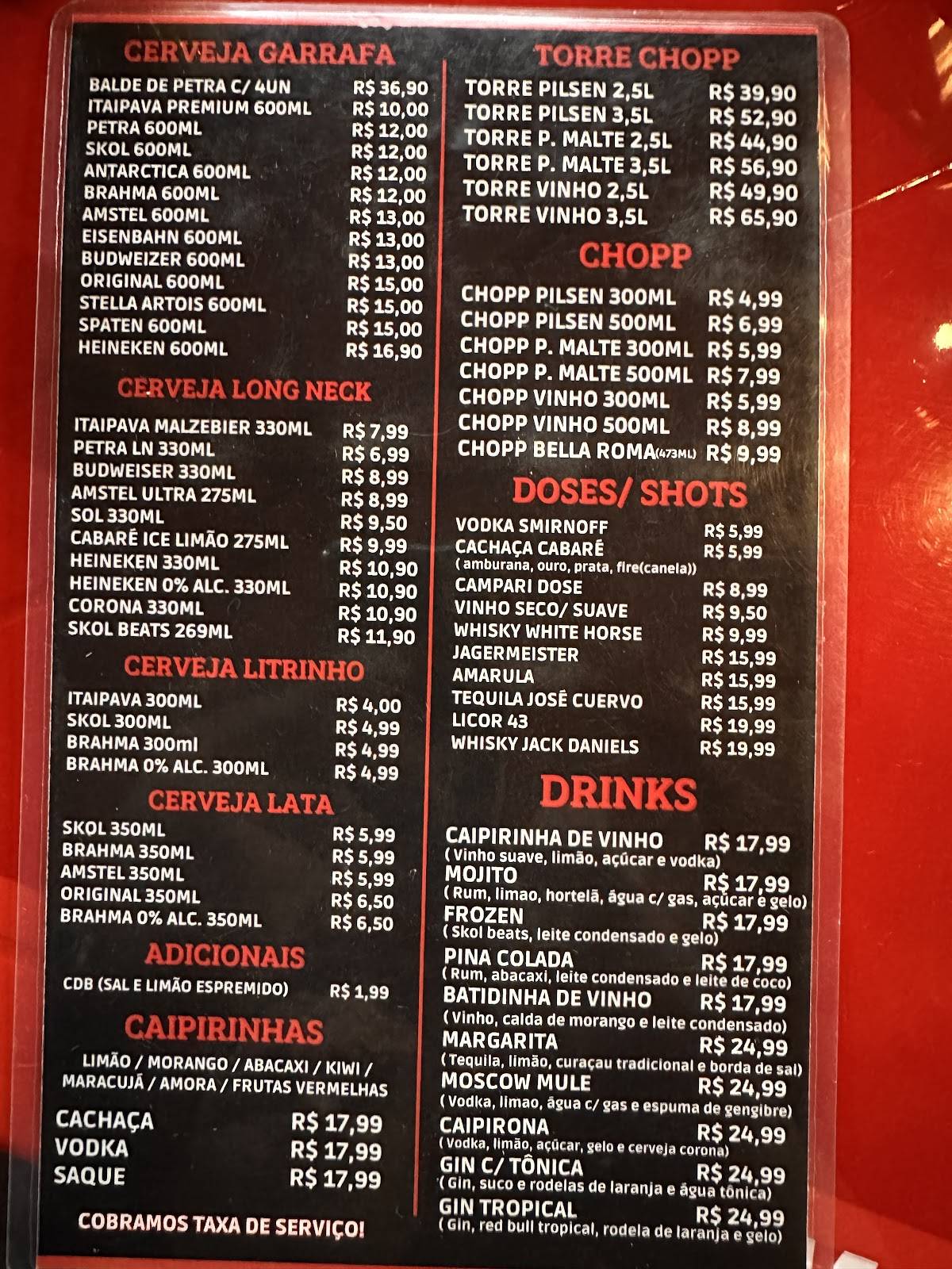 Espetaria Meia Rotatória cardápio