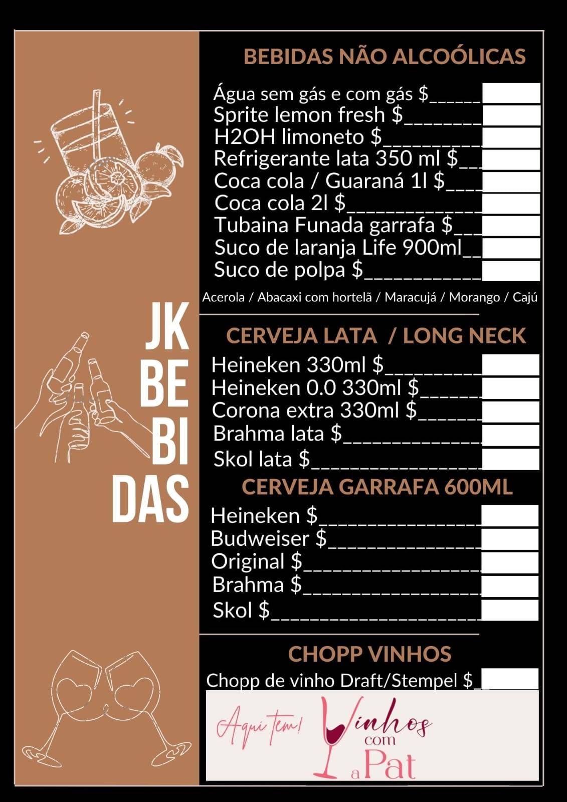 Espetaria e Petiscaria JK cardápio