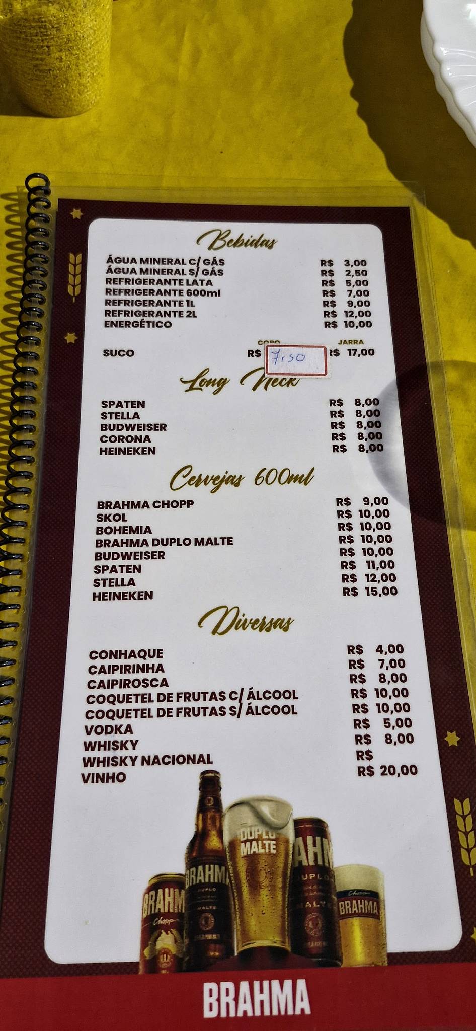 Espetinho do Helano cardápio