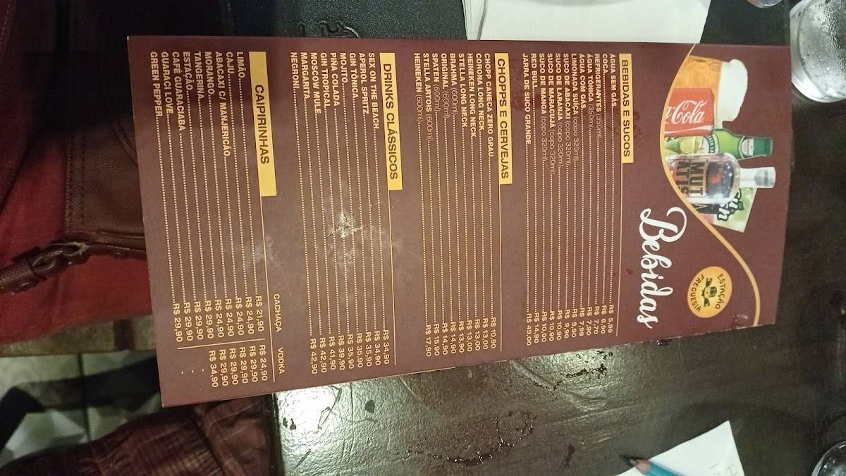 Estação Freguesia cardápio