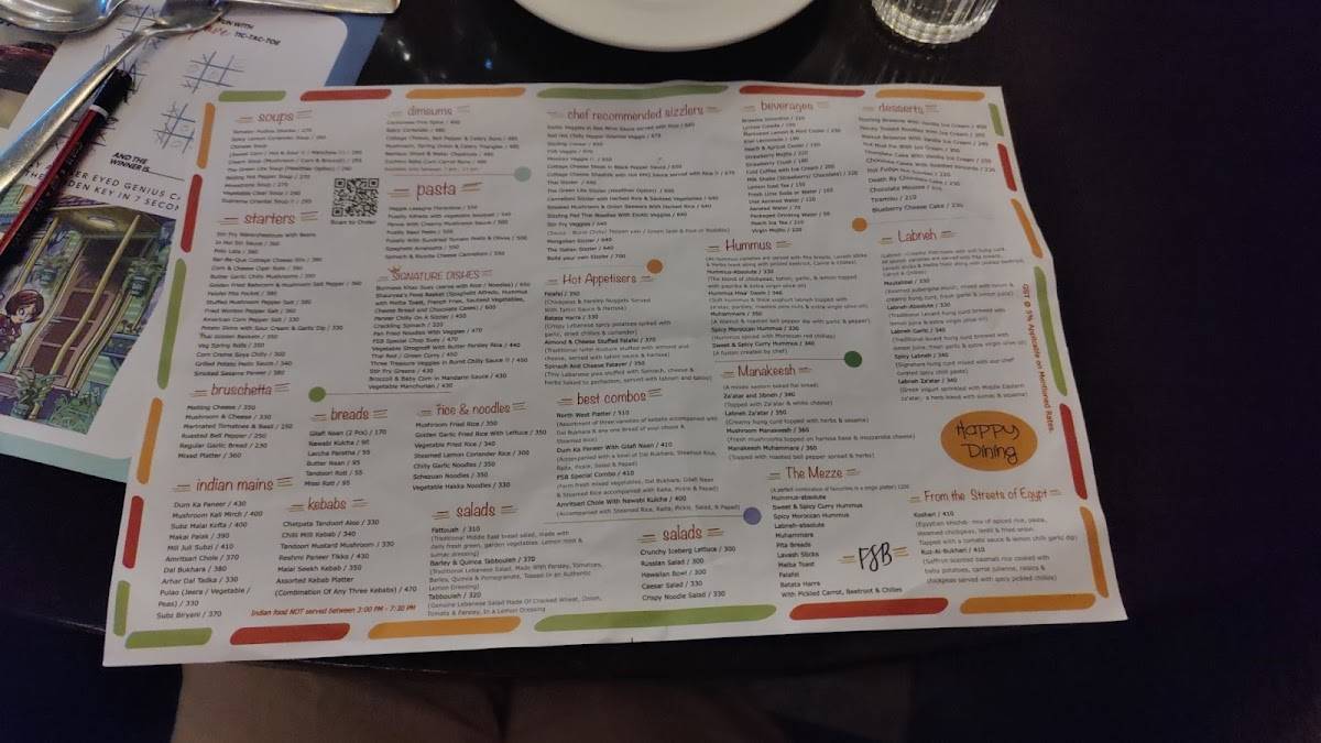 F.S.B menu