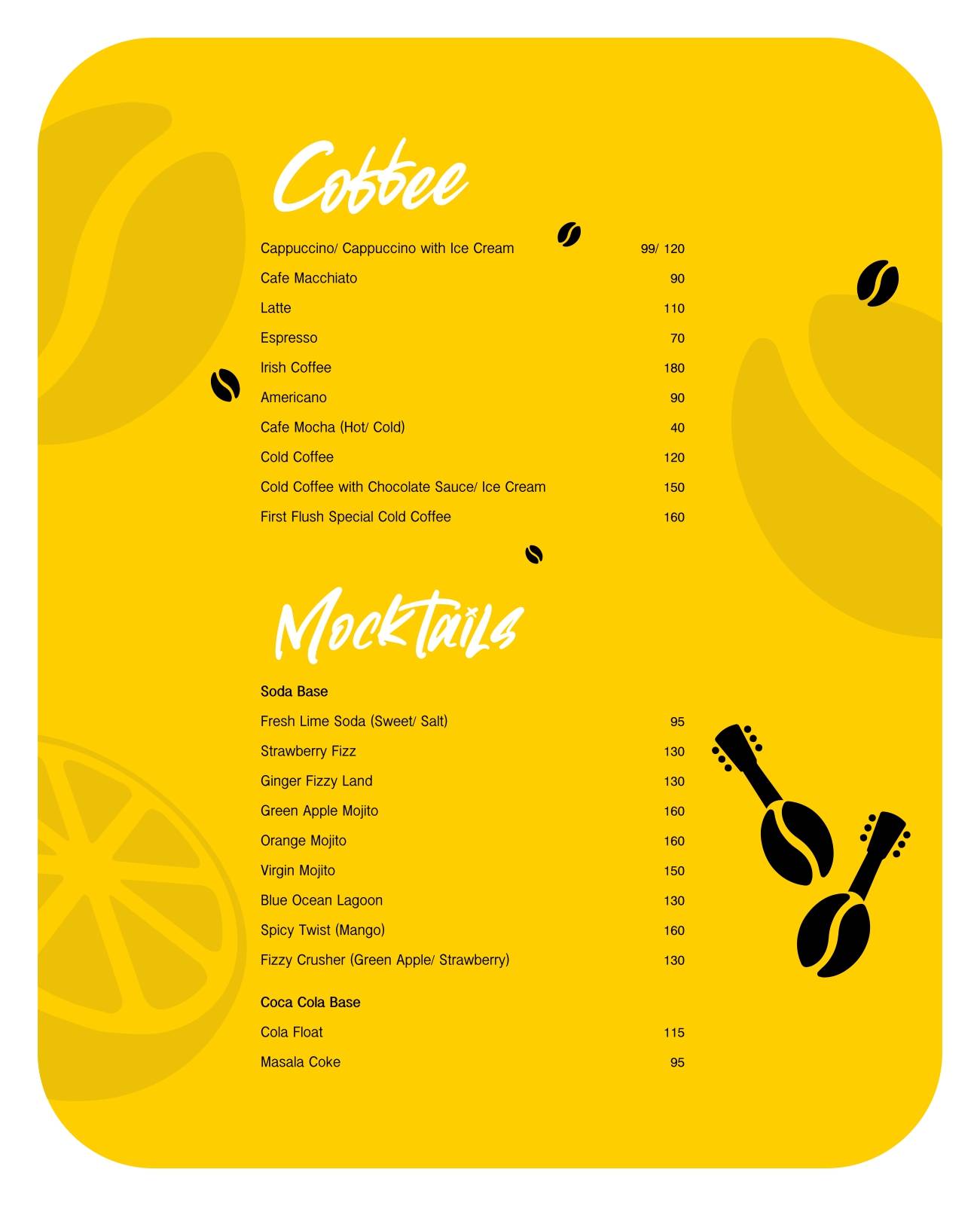 First Flush- Cafe & Restaurant menu