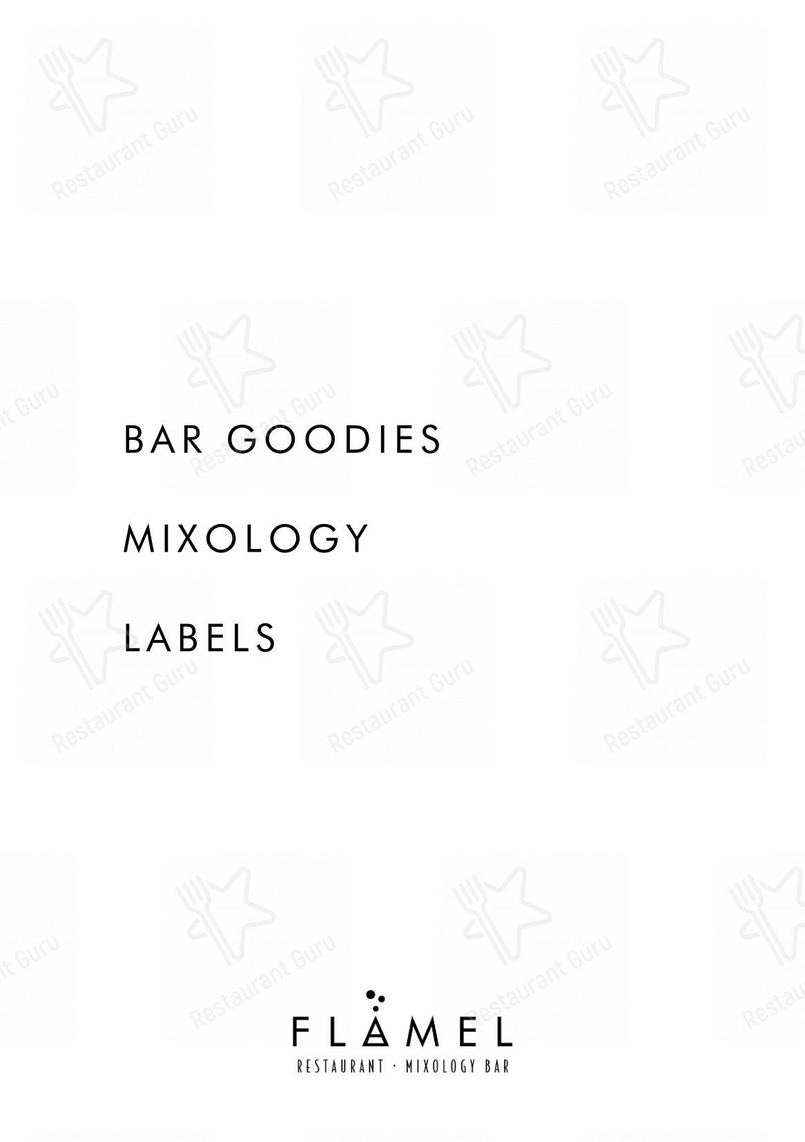 Основное меню per FLAMEL Restaurant & Mixology Bar ristorante