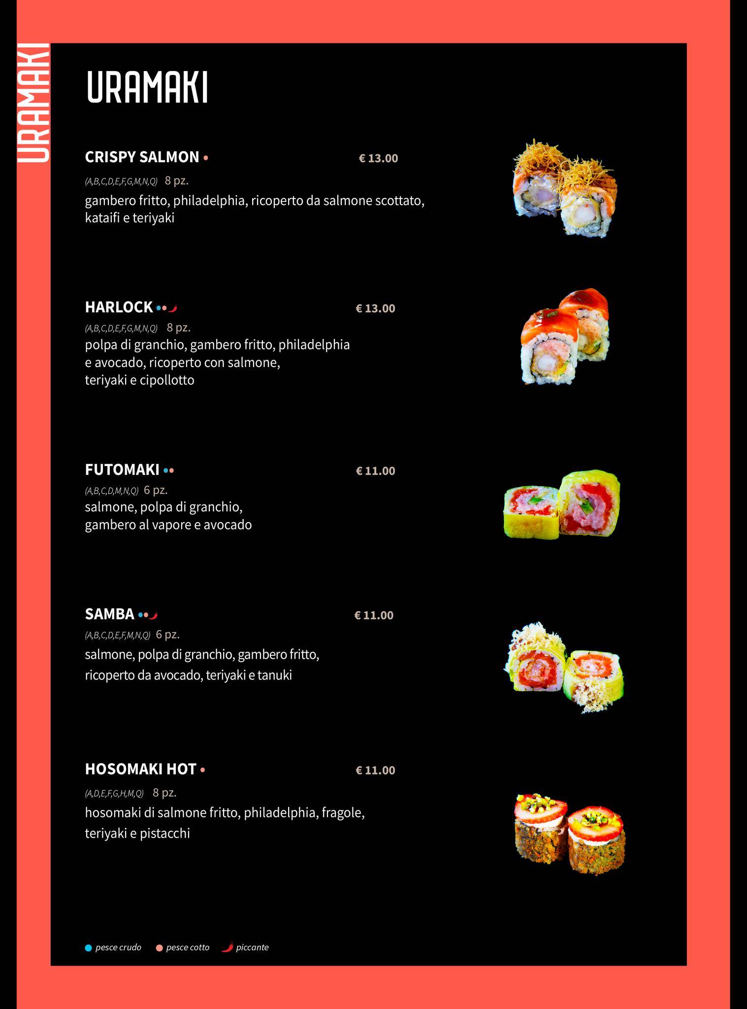Menu di Sushi Corner Fano 