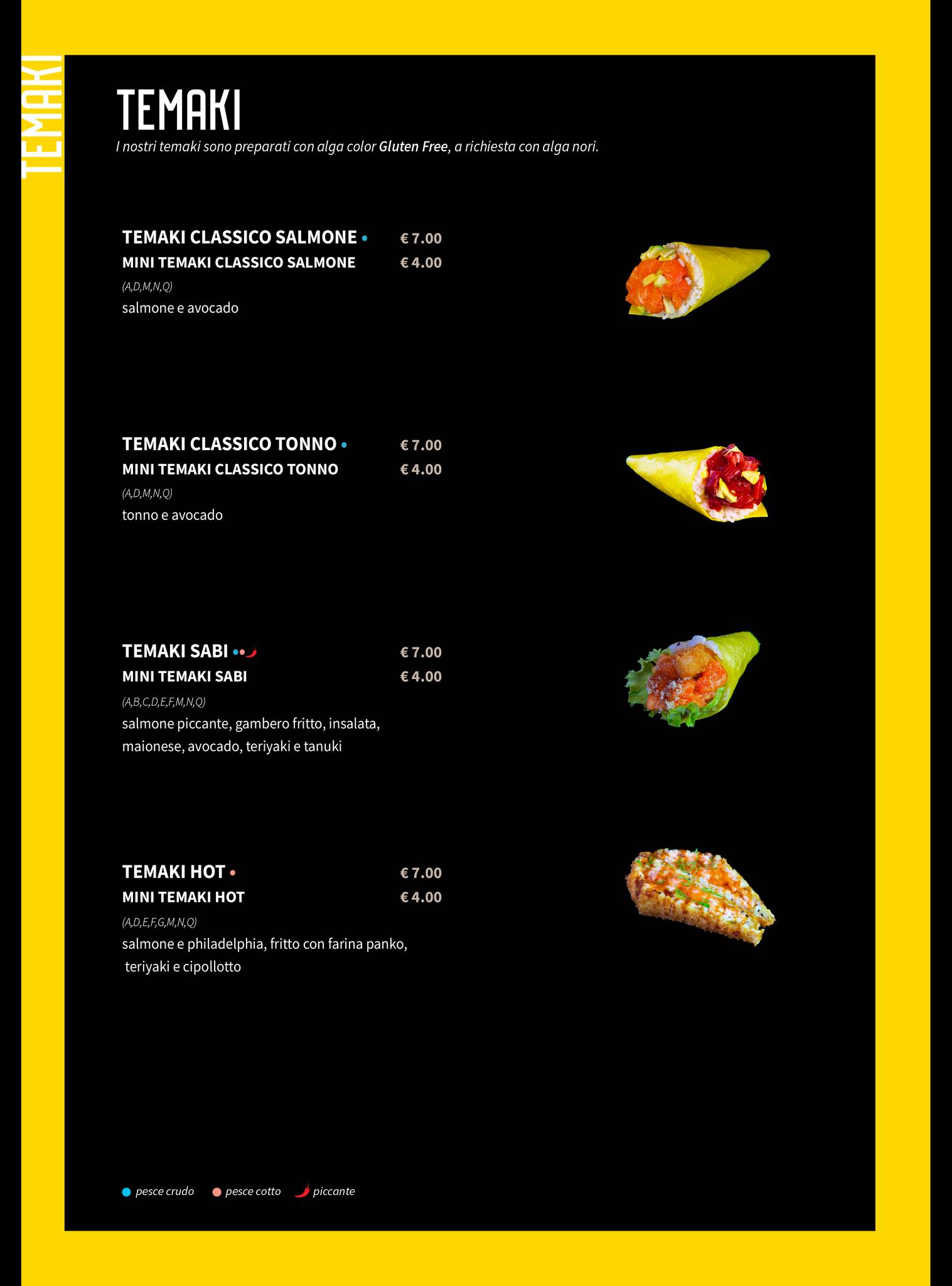 Menu di Sushi Corner Fano 