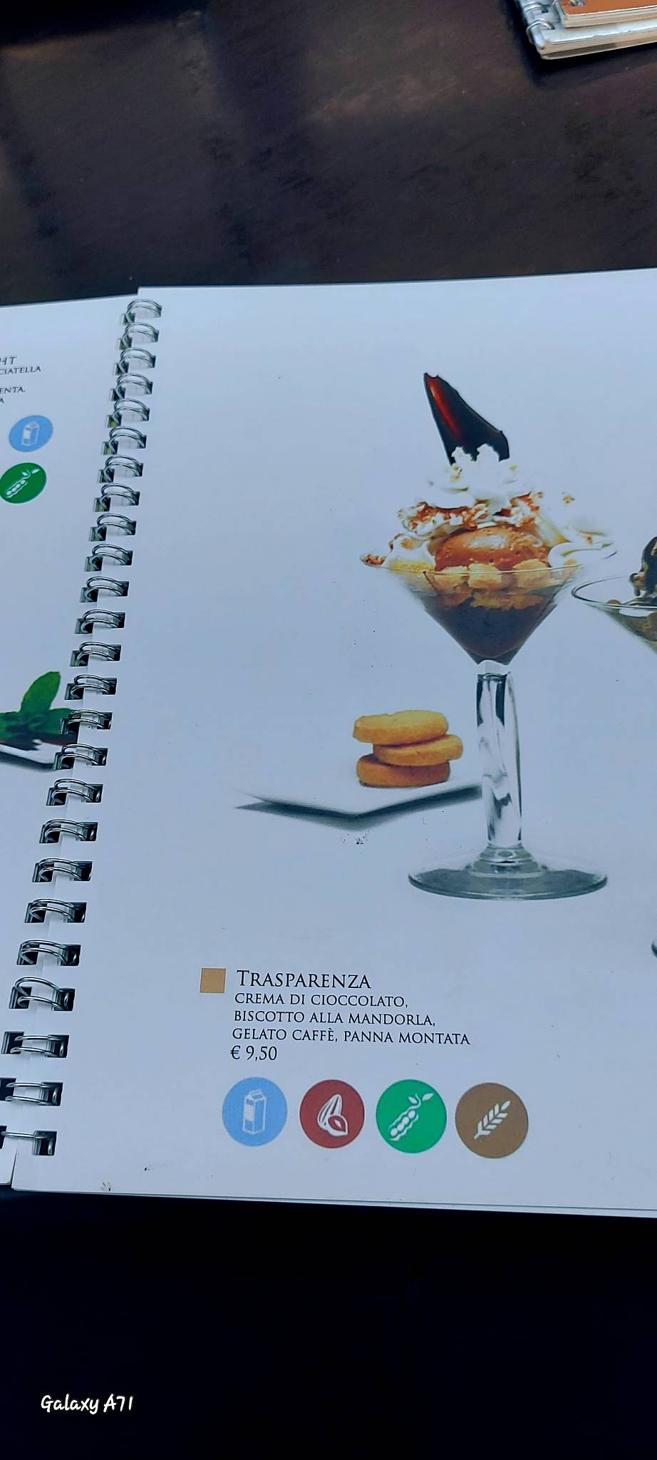 Menu di Gelateria Cioccolateria Oasi 