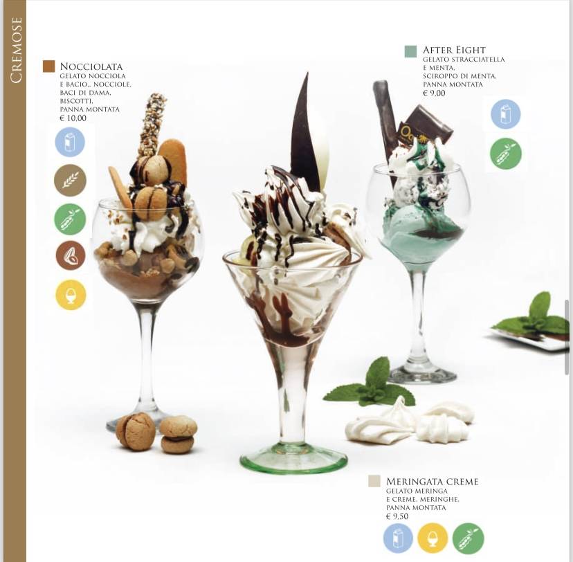 Menu di Gelateria Cioccolateria Oasi 
