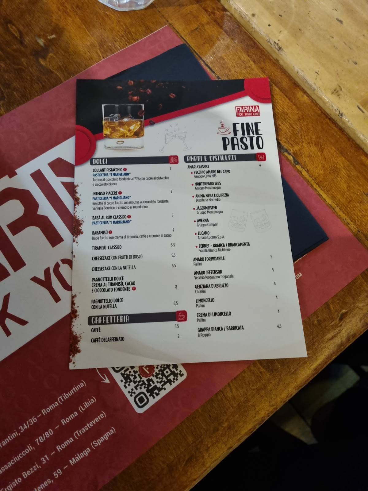 Menu di Farina 
